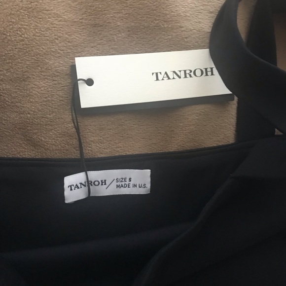 NWT Chic Navy Blue Tie Shoulder Sheath Dress - Picture 8 of 8